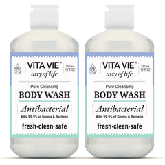 Vita Vie gel-douche citron, bouteille lumineuse, parfum vivifiant pour démarrer la journée
