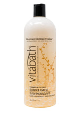 Vitabath Bain Crème Coco, la bouteille présente un soin hydratant et parfumé pour le bain.