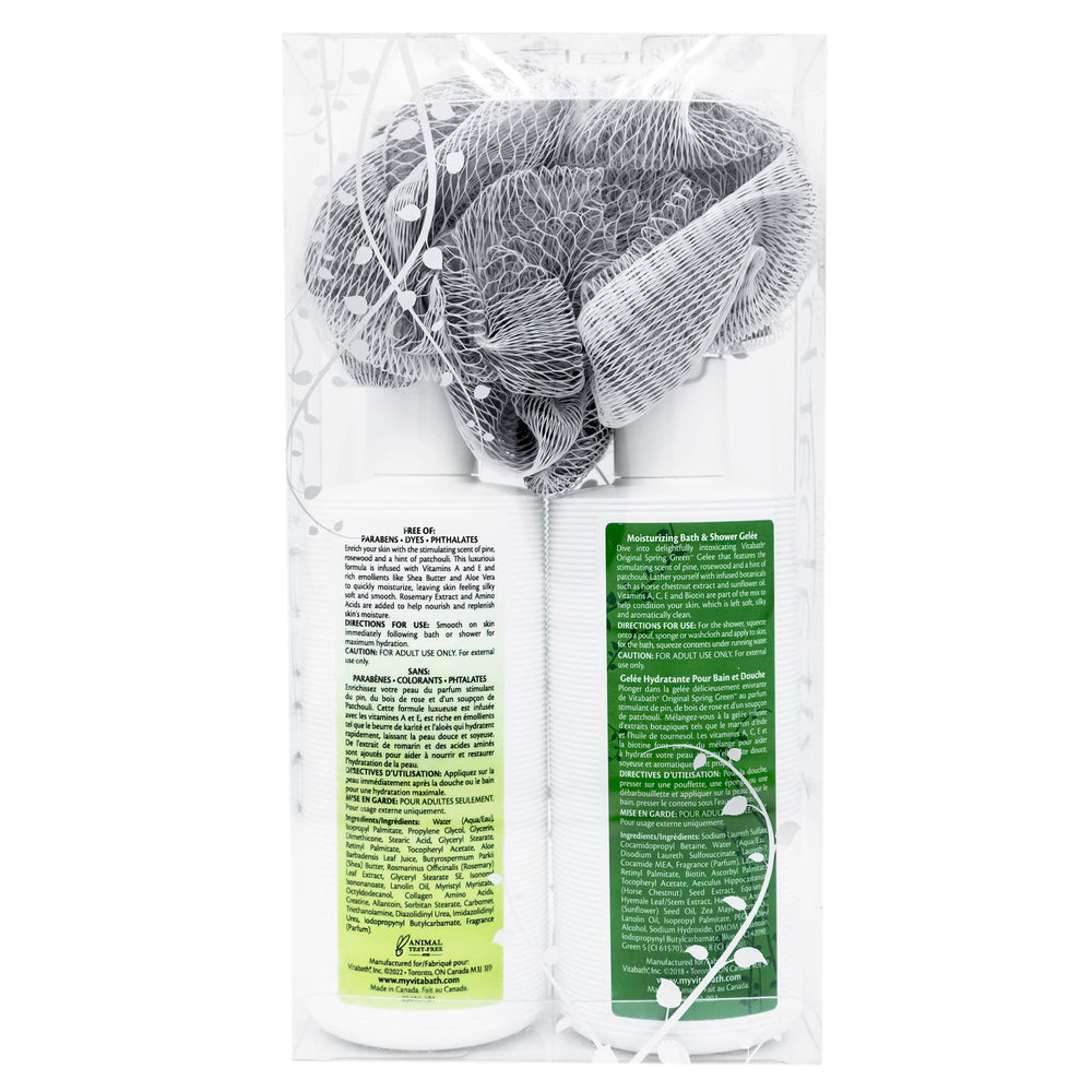 Vitabath Original Printemps Vert ingrédients - vitamines et extraits botaniques pour le soin.