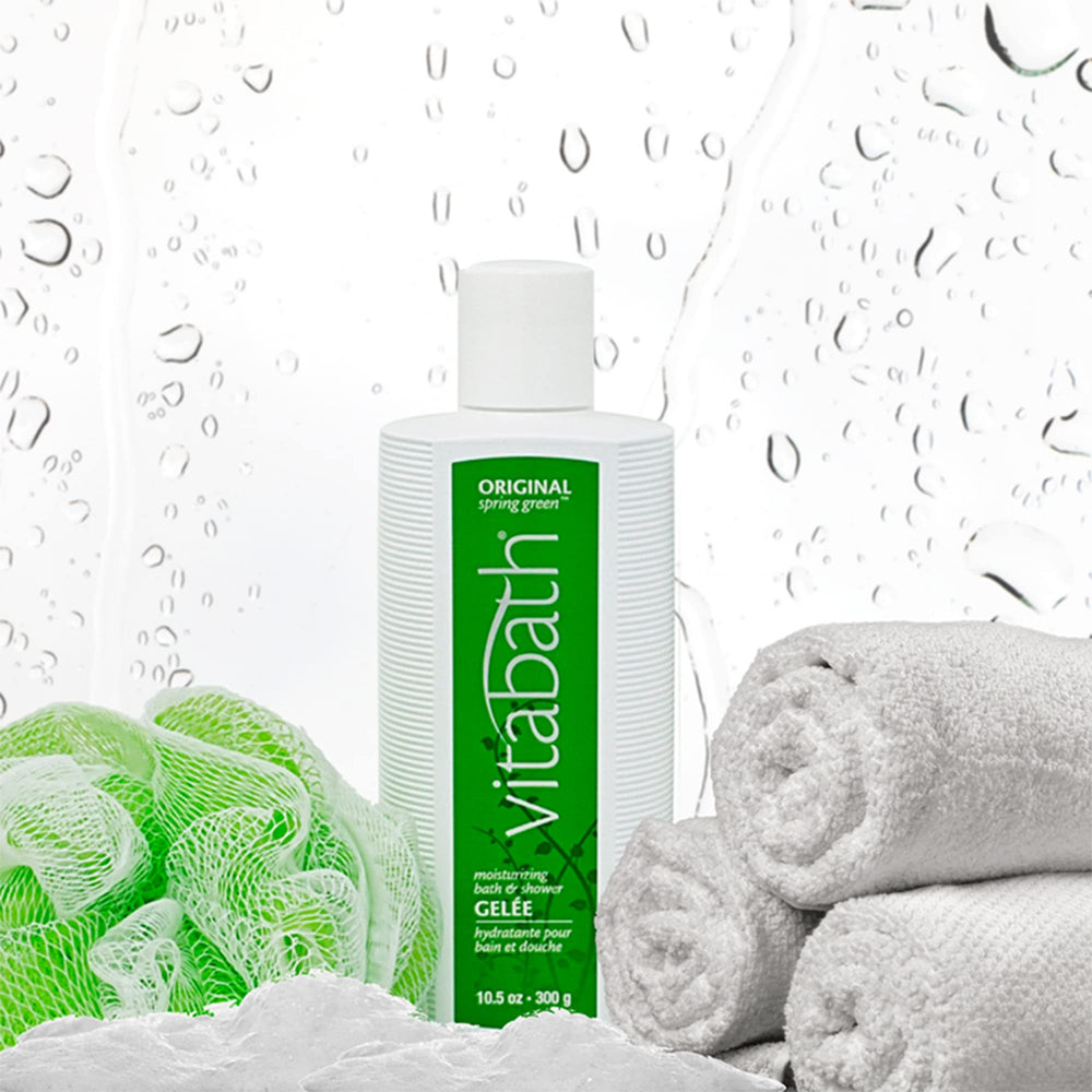 Vitabath Original Spring Green, mousse-douce: hydratation légère et peau douce.