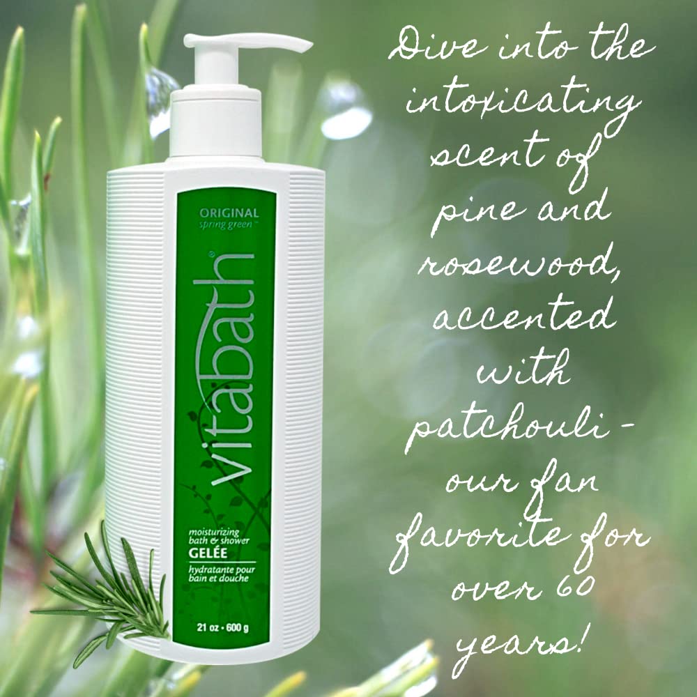 Sans gluten et sans parabènes Vitabath Original Spring Green.