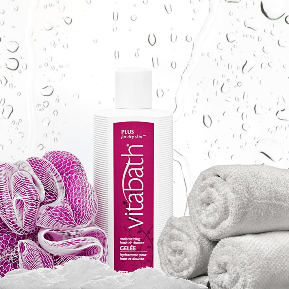 Vitabath Plus fragrance florale avec jasmin et violette.