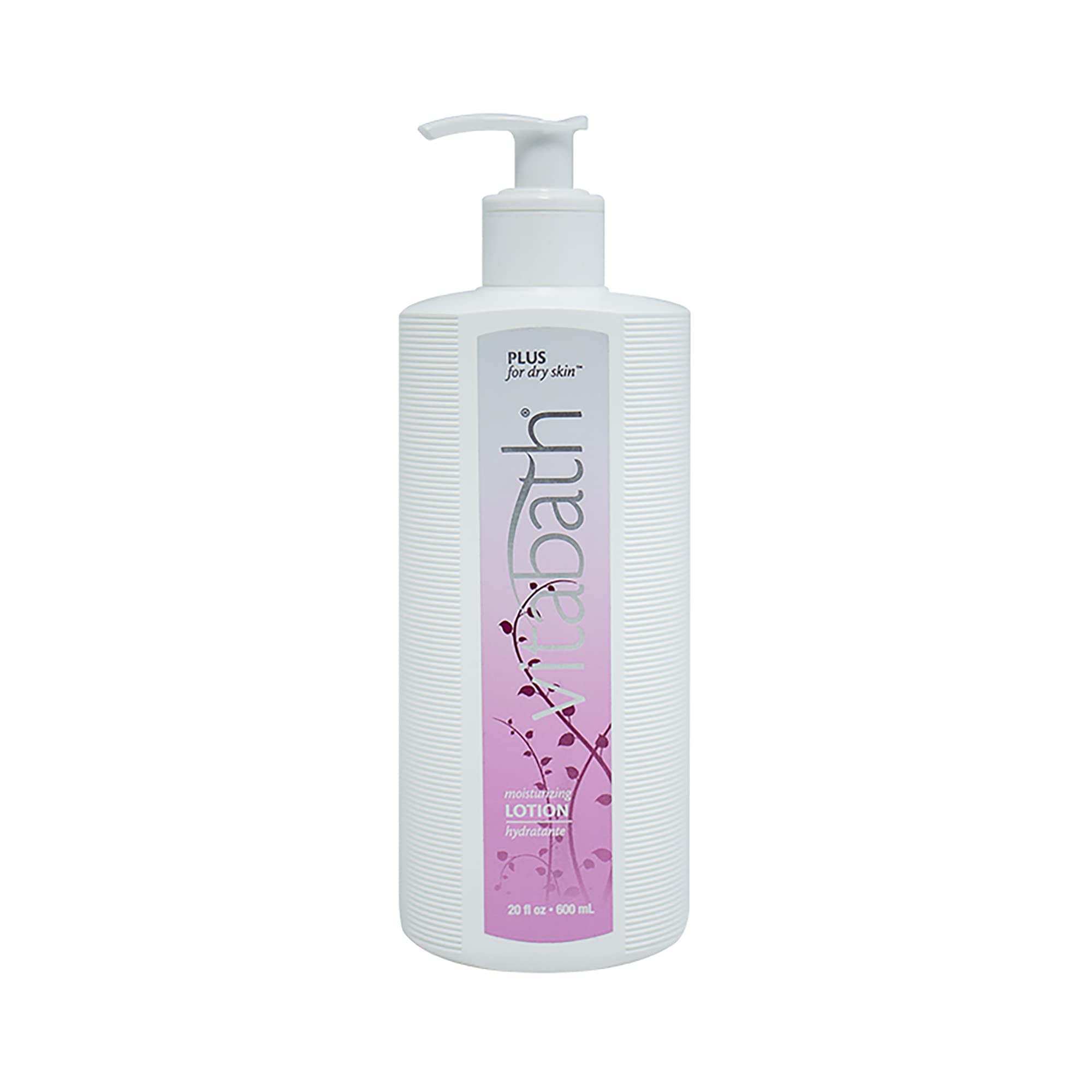 Vitabath Plus – bouteille de lotion hydratante pour peau sèche et douce.