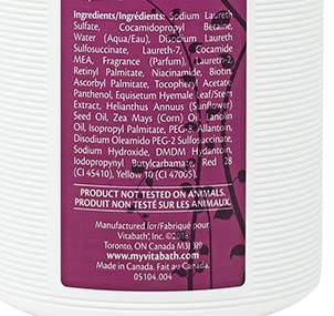 Vitabath Plus – parfum-floral jasmin et violet pour une expérience spa à domicile.