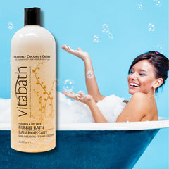 Vitabath Versement bain crèmeux, jet de bain qui crée une mousse riche.