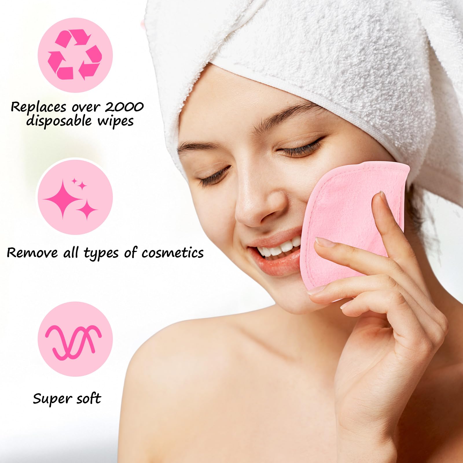 Lingettes réutilisables VitalCozy, lavables, réduisent les déchets et les coûts.