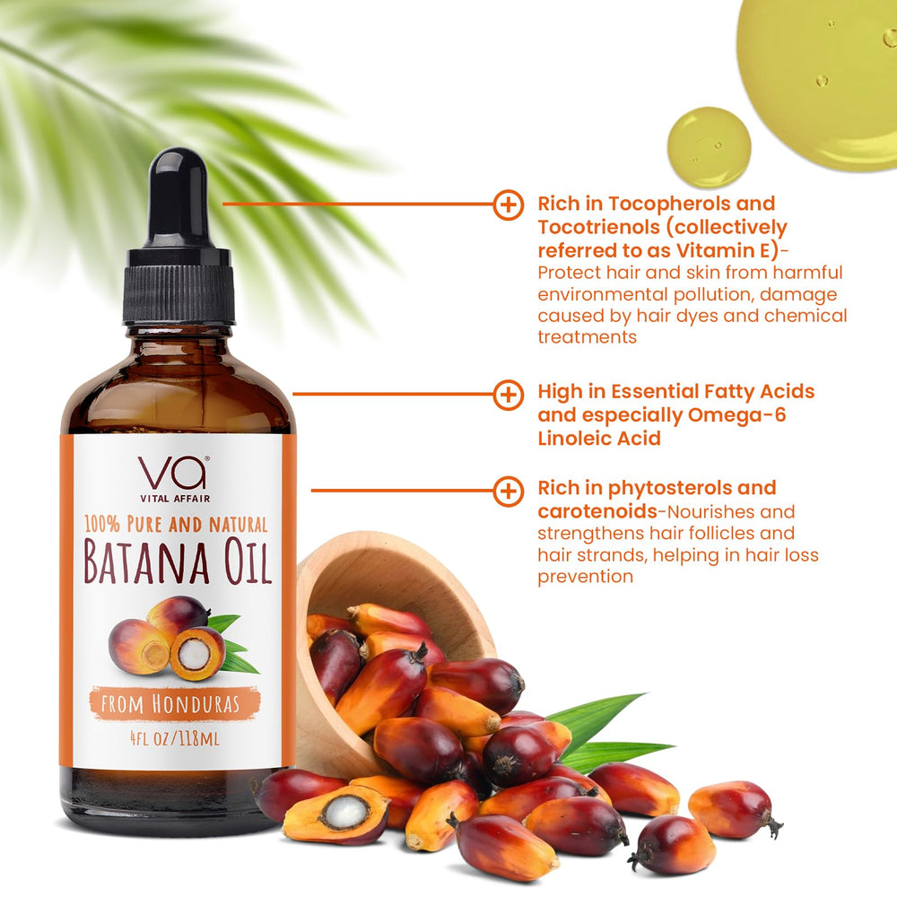 VITAL AFFAIR Batana Oil – recommandé par Dr. Sebi, soin naturel des cheveux.