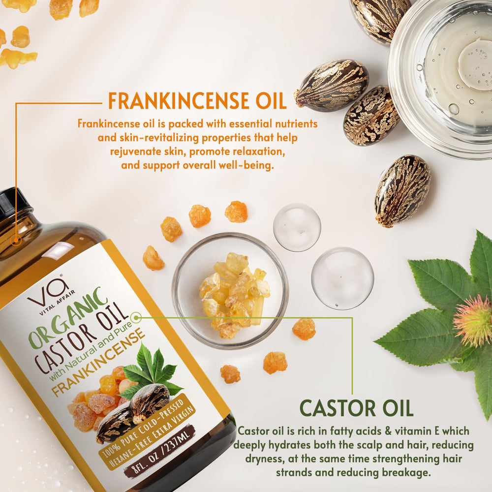VITAL AFFAIR huile de ricin et encens – massage musculaire relaxant et apaisant.