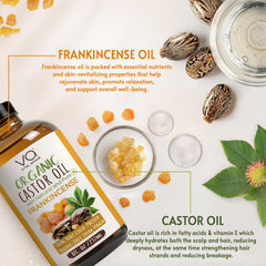 VITAL AFFAIR huile de ricin et encens – massage musculaire relaxant et apaisant.