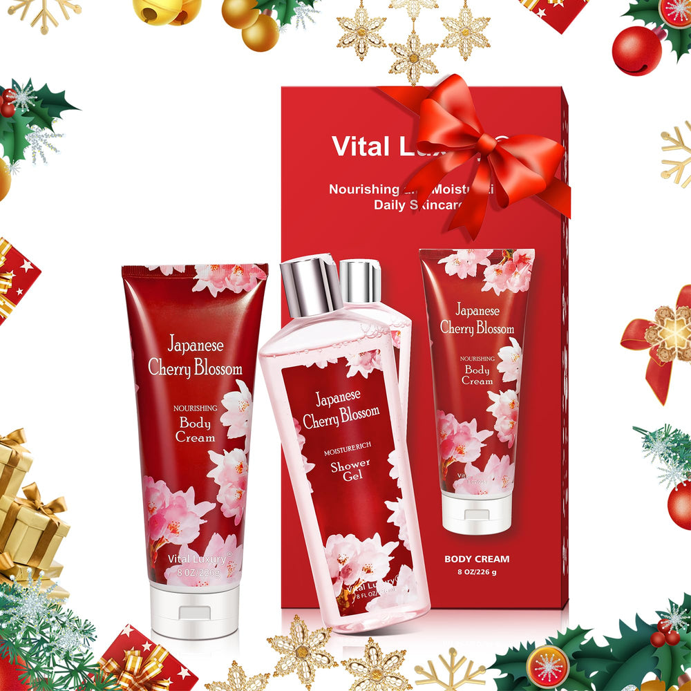 Vital Luxury crème corps cerisier japonais : hydratation durable pour peau nourrie.