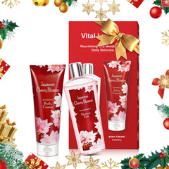 Crème corporelle Vital Luxury, fleur de cerisier – hydratation durable sans fini gras.