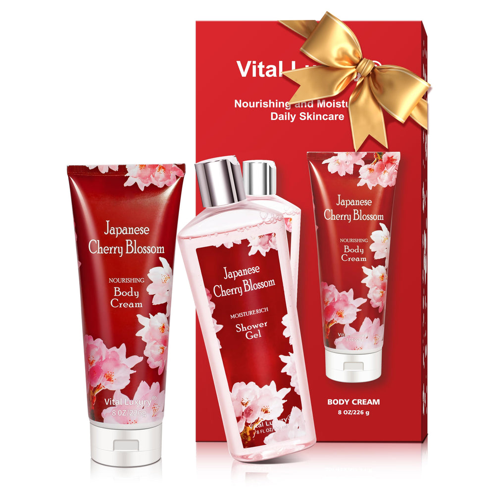 Gel douche Vital Luxury, fleur de cerisier japonais – nettoie en douceur et parfumant la peau.