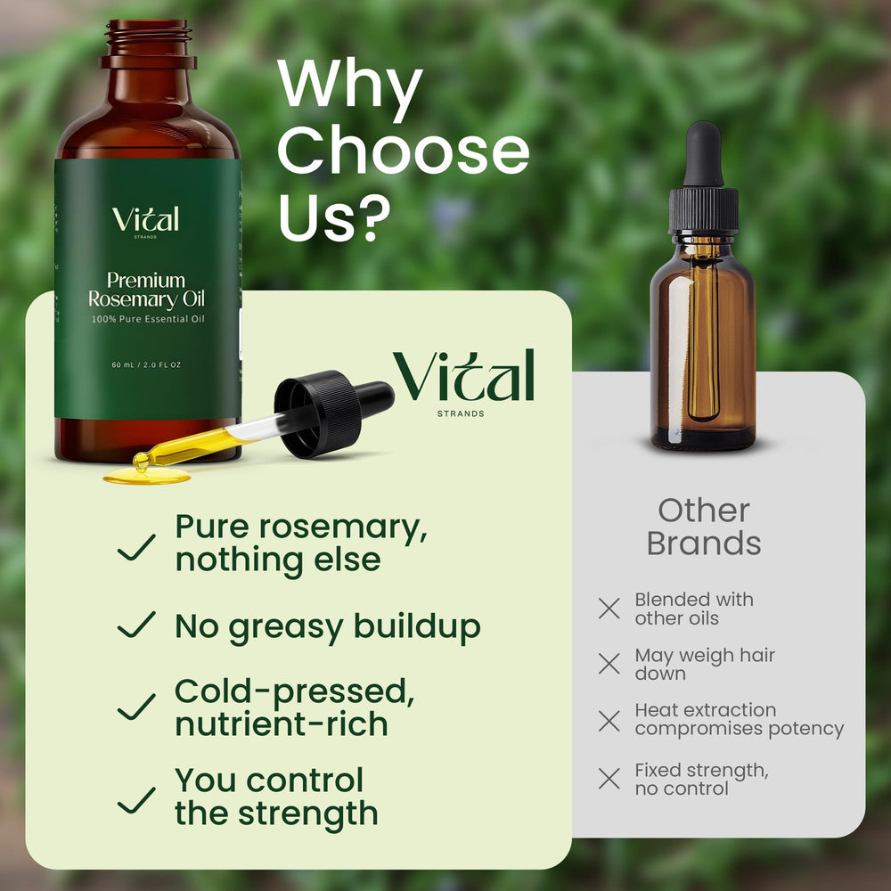 Soin capillaire Vital Strands romarin pur adapté à tous types de cheveux