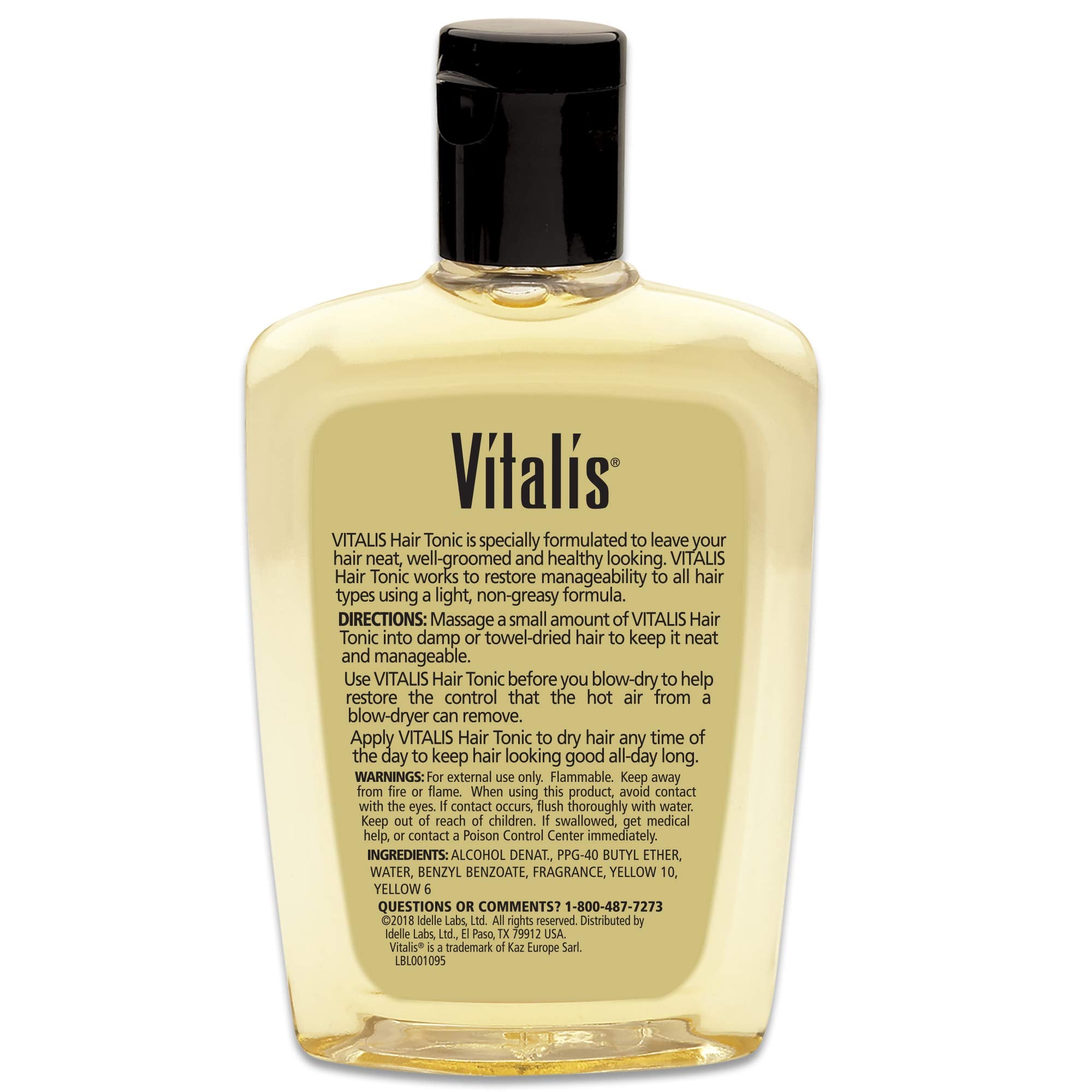 Vitalis pack de 3 toniques capillaires, rangement pratique