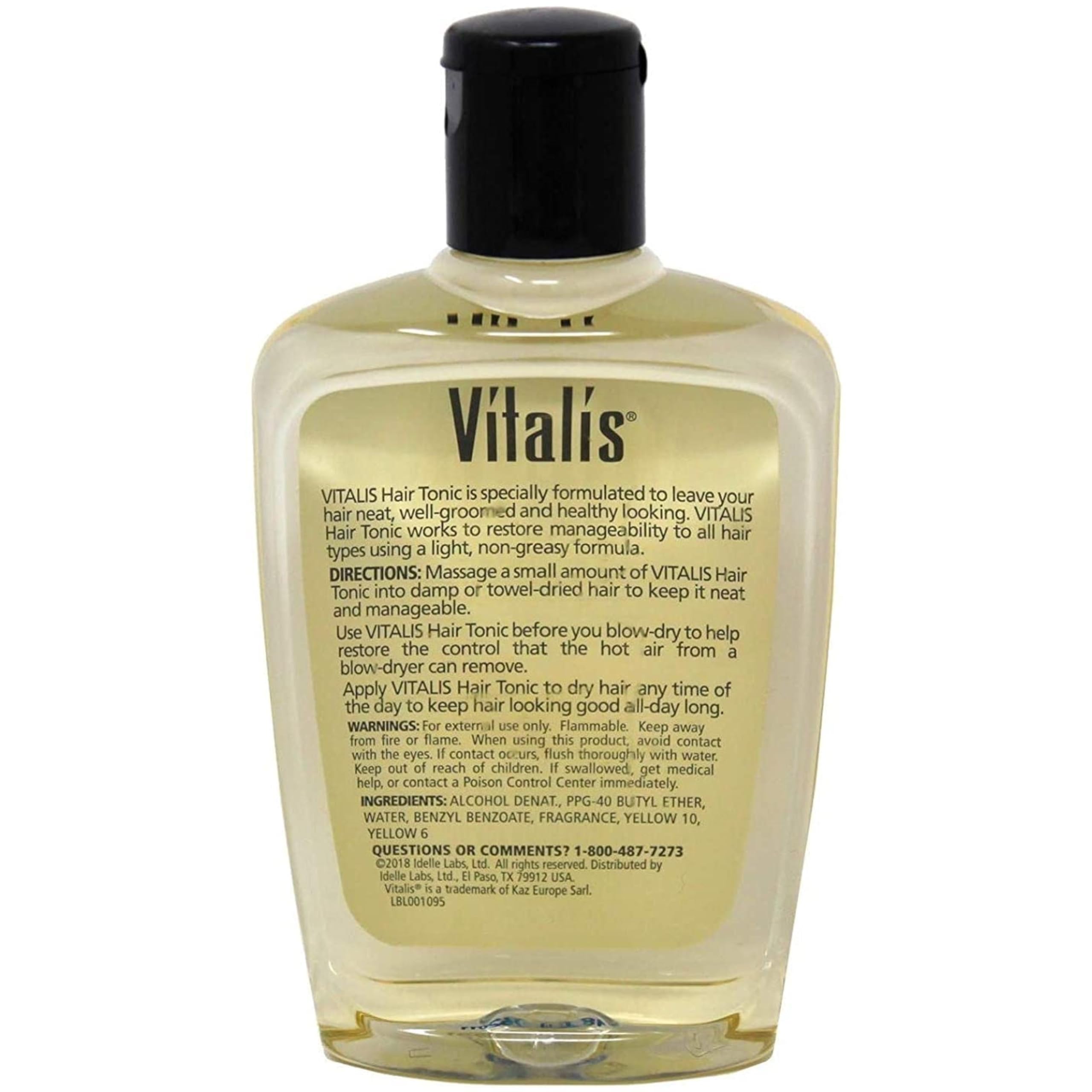 Tonique Vitalis adapté à divers types de cheveux, usage polyvalent.