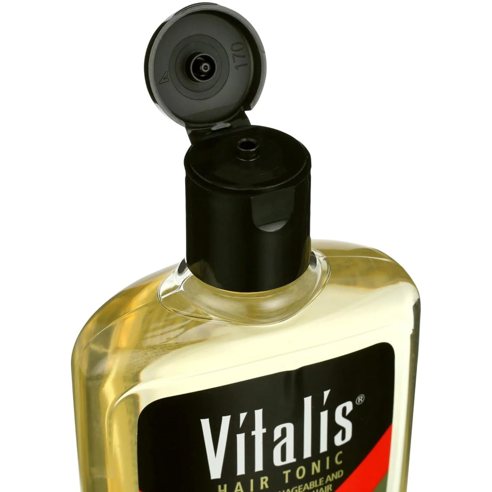 Lot de deux toniques Vitalis capillaires pour hommes, praticité au quotidien.