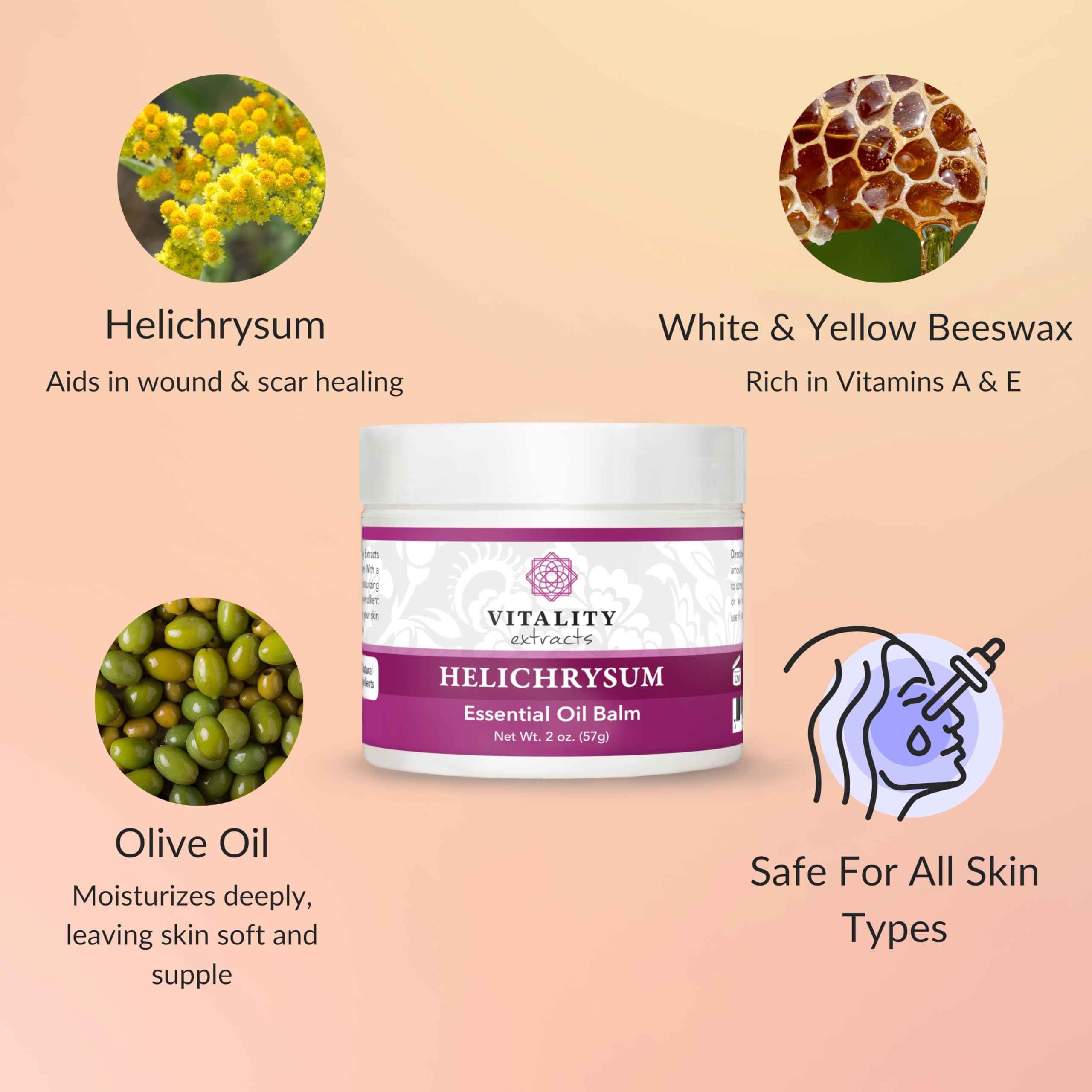 Baume Helichrysum Vitality – usage quotidien pour le soin peau