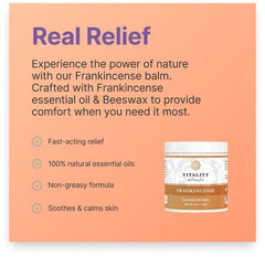 Vitality Frankincense Balm en action, application pour nourrir la peau
