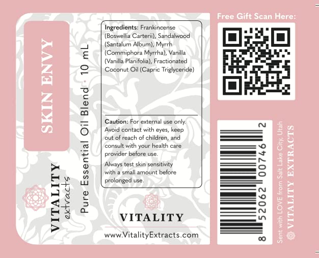 Vitality Skin Envy: emballage végan, sans cruauté et étiquetage clair.