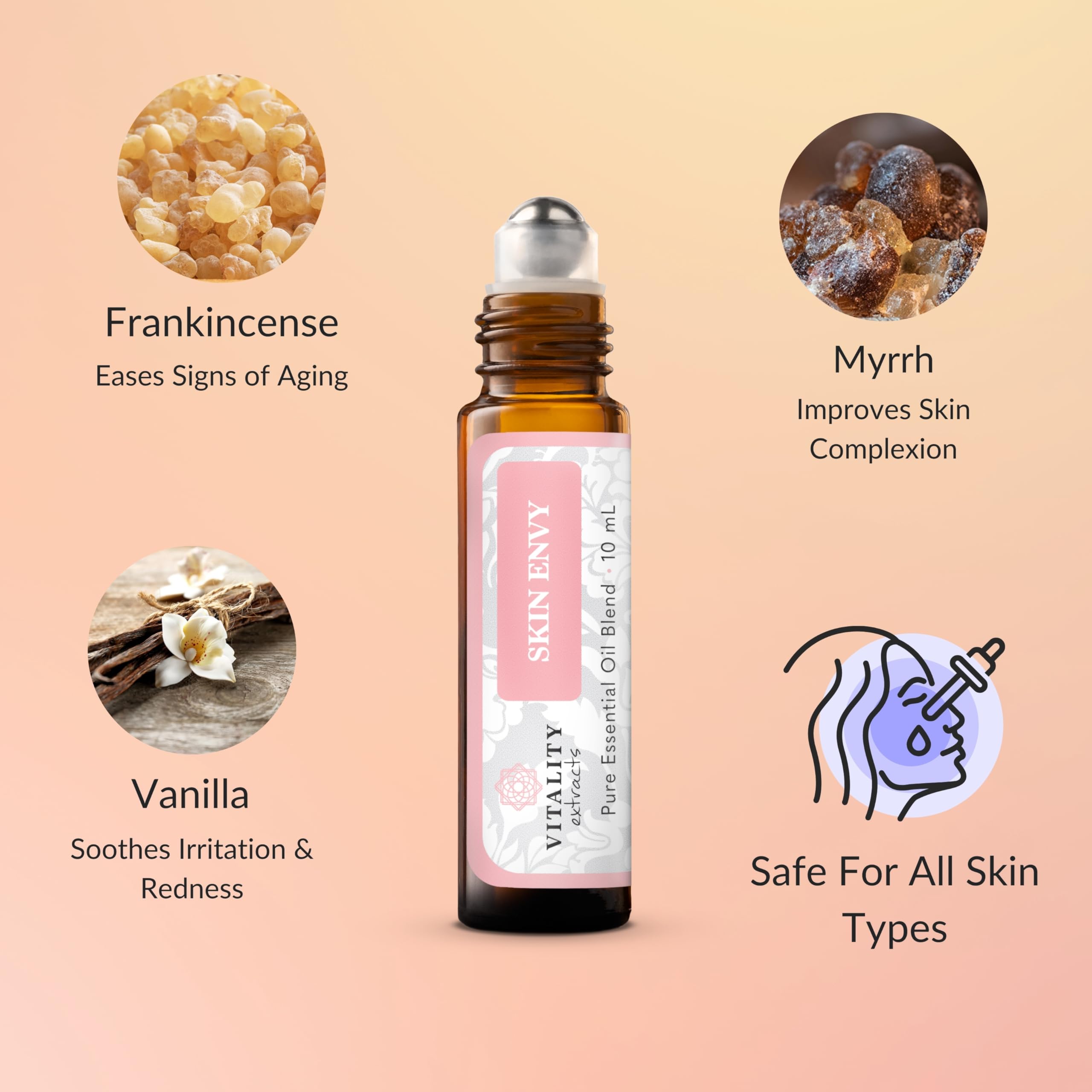 Vitality Skin Envy: huile de myrrhe nourrit en profondeur la peau.