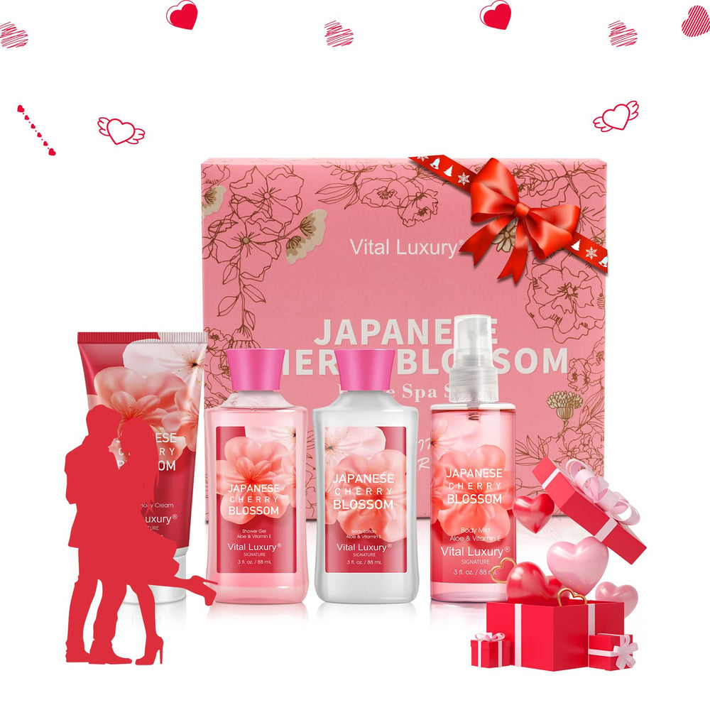 Coffret Bain Luxe Vital Luxury, ensemble compact parfait pour voyage et routine quotidienne.