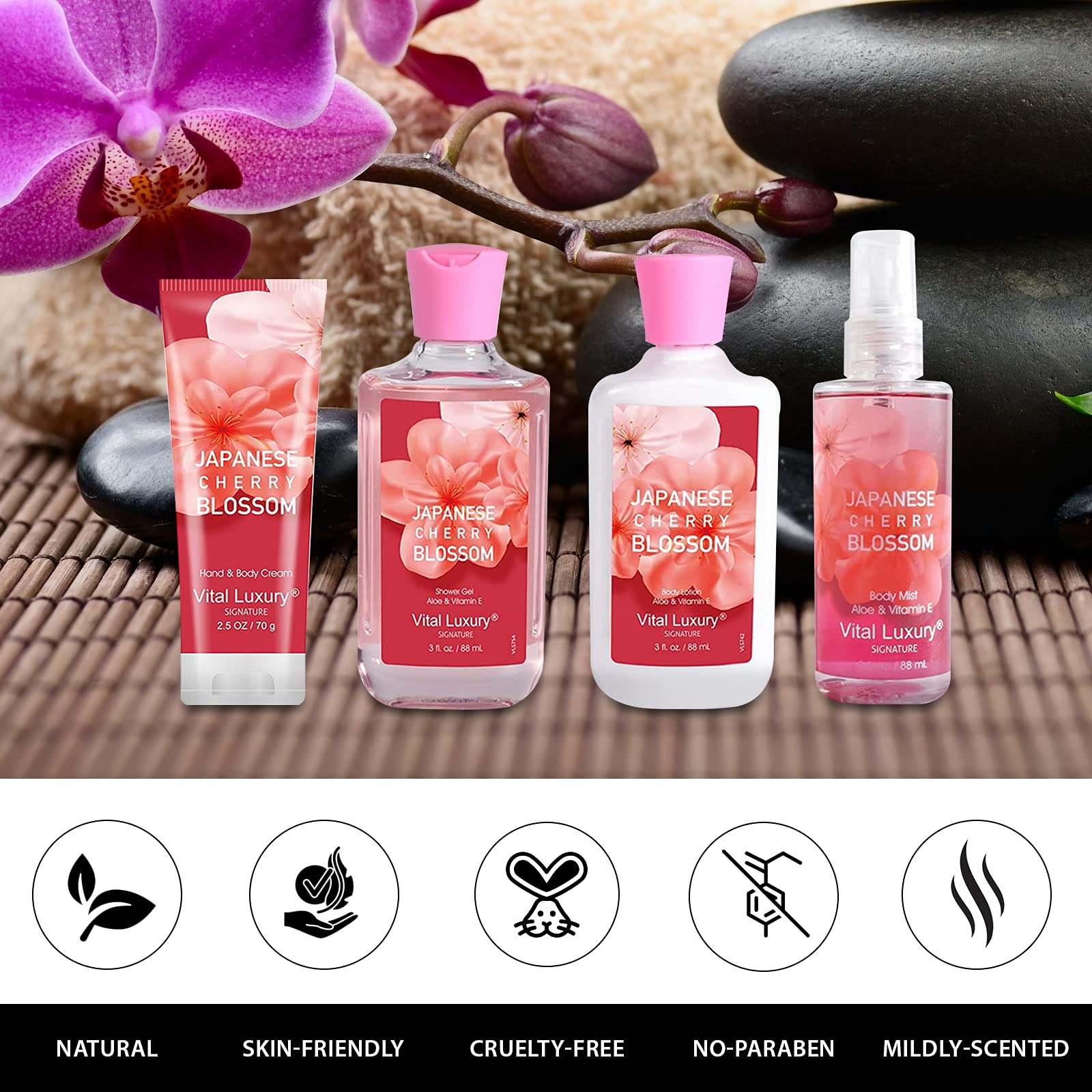 Ambiance Senteur Cerisier Vital Luxury, transforme votre salle de bain en spa maison.
