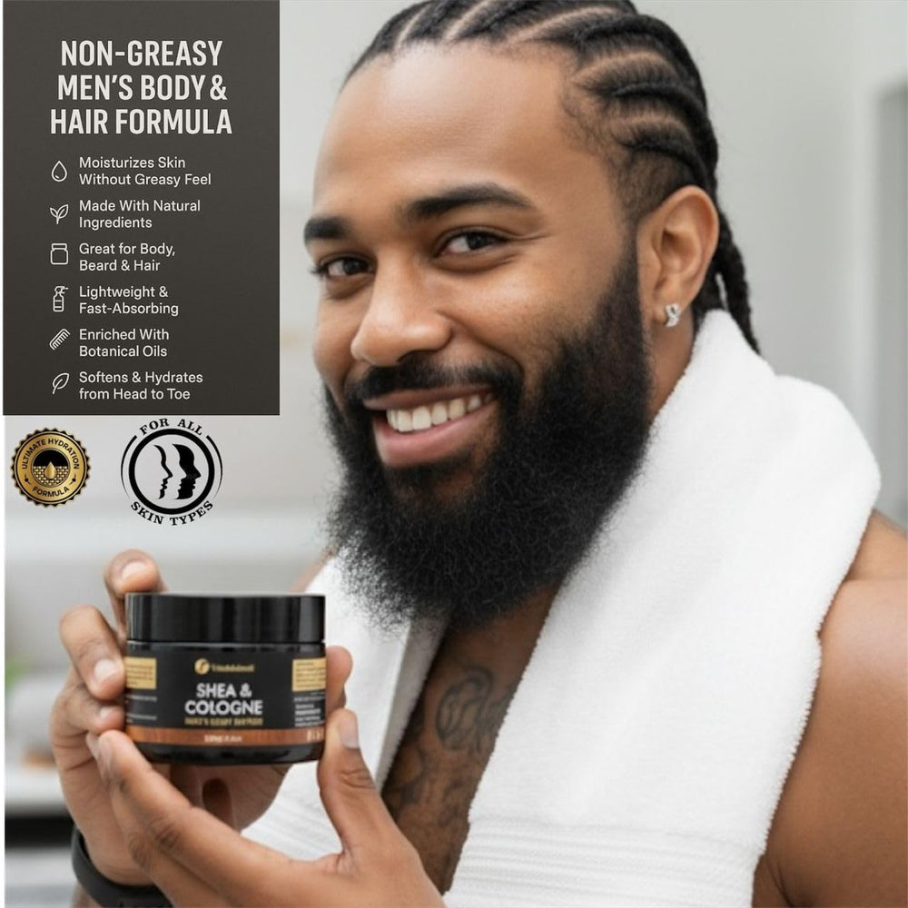 Emballage noir professionnel du beurre corporel homme de VITALSKINOIL