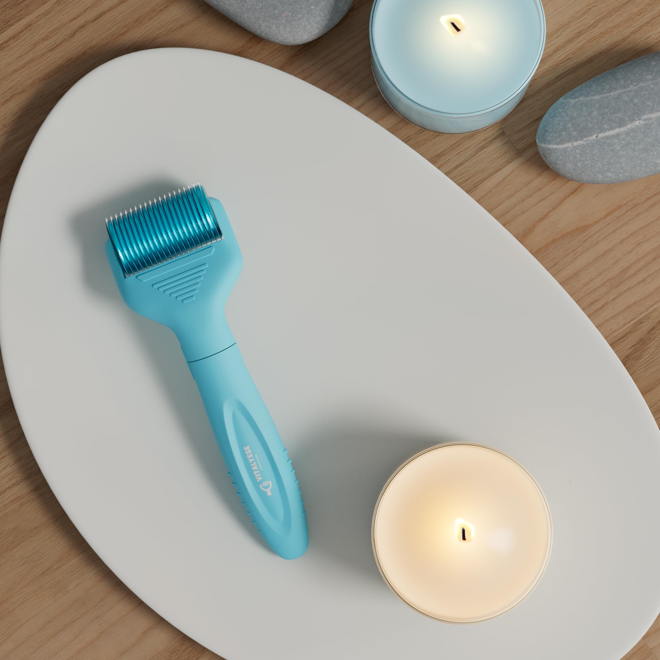 Vitalysse rouleau cuir-chevelu avec tête remplaçable pour une hygiène facilitée.