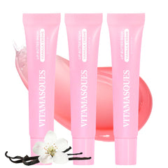 Vitamasques baume lèvres vanille creme, pack de 3, hydratation durable