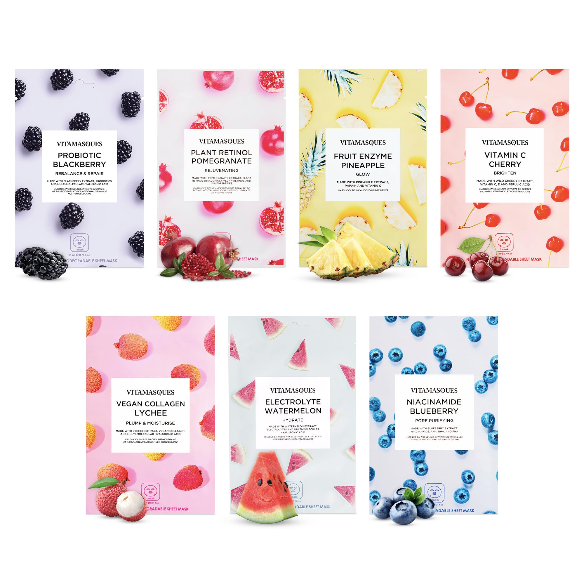 Masque hydratant à la pastèque Vitamasques pour peau lumineuse et fraîche