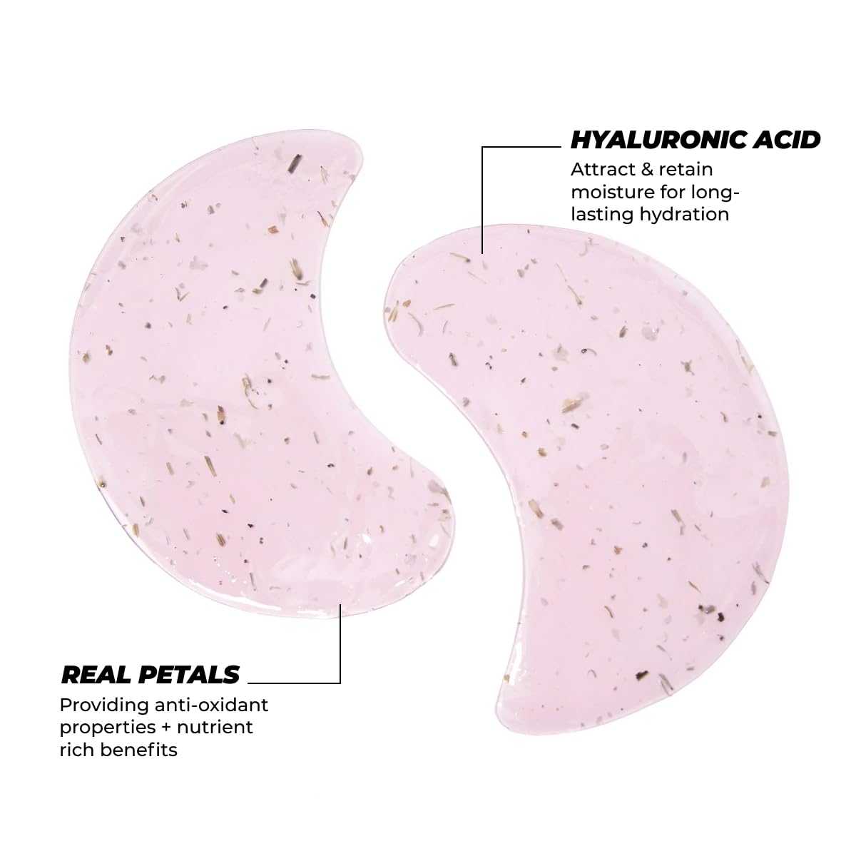 Vitamasques patch yeux pétales réels, antioxydants pour un regard lumineux