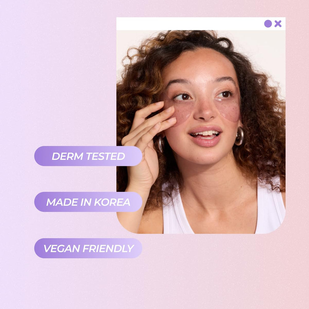 Vitamasques patch yeux vegan sans parabènes, formule douce pour peaux sensibles