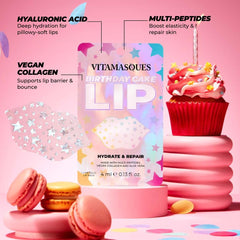 Vitamasques peptides multiples: action ciblée sur les ridules autour des lèvres.