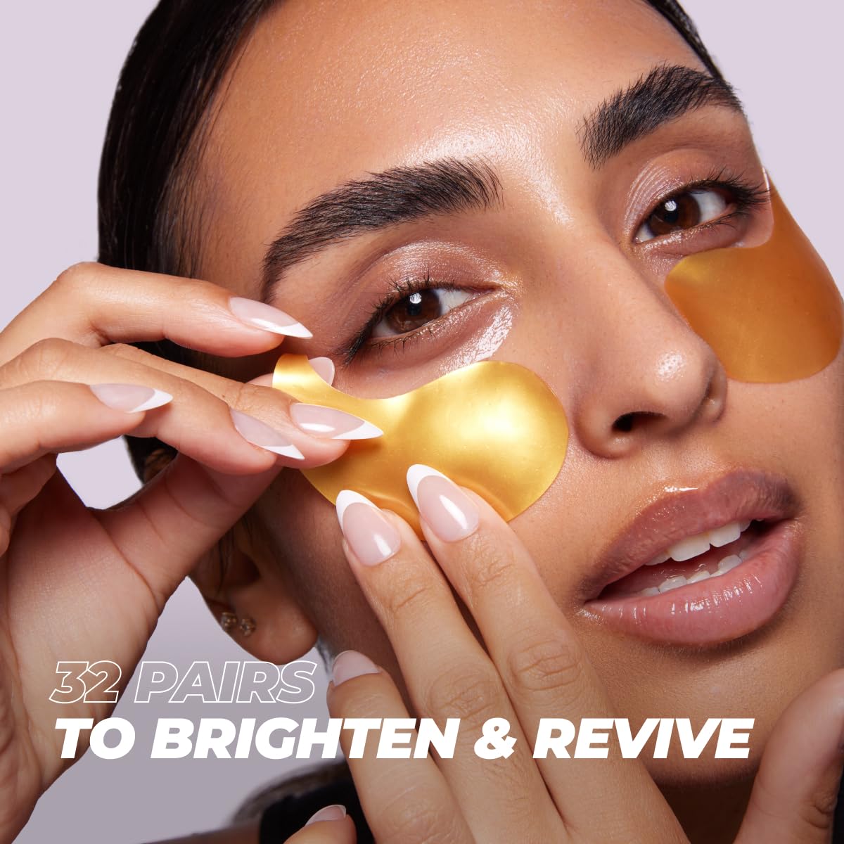 Vitamasques Yeux Sous-Oeil Hydrogel Or, effet rafraîchissant ciblé.