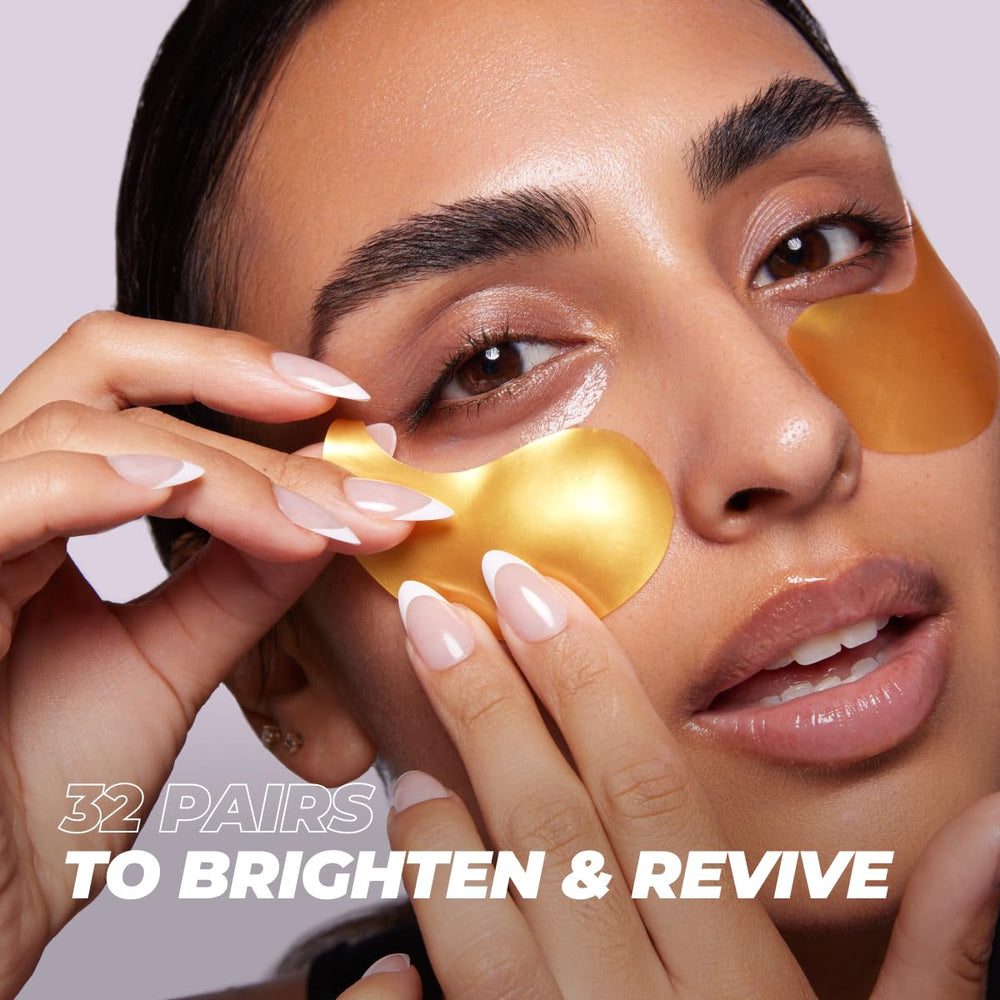 Vitamasques Yeux Sous-Oeil Hydrogel Or, effet rafraîchissant ciblé.