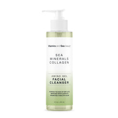 Amino Gel Nettoyant Visage de VITAMINS AND SEA BEAUTY, bouteille élégante netoyant sans dessécher