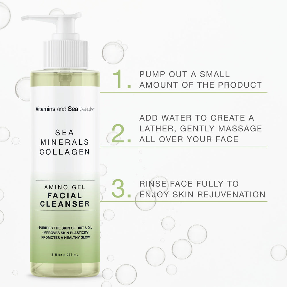 Potentiel effet lisse et tonifiant du Amino Gel Visage de VITAMINS AND SEA BEAUTY