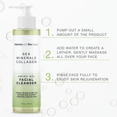Potentiel effet lisse et tonifiant du Amino Gel Visage de VITAMINS AND SEA BEAUTY