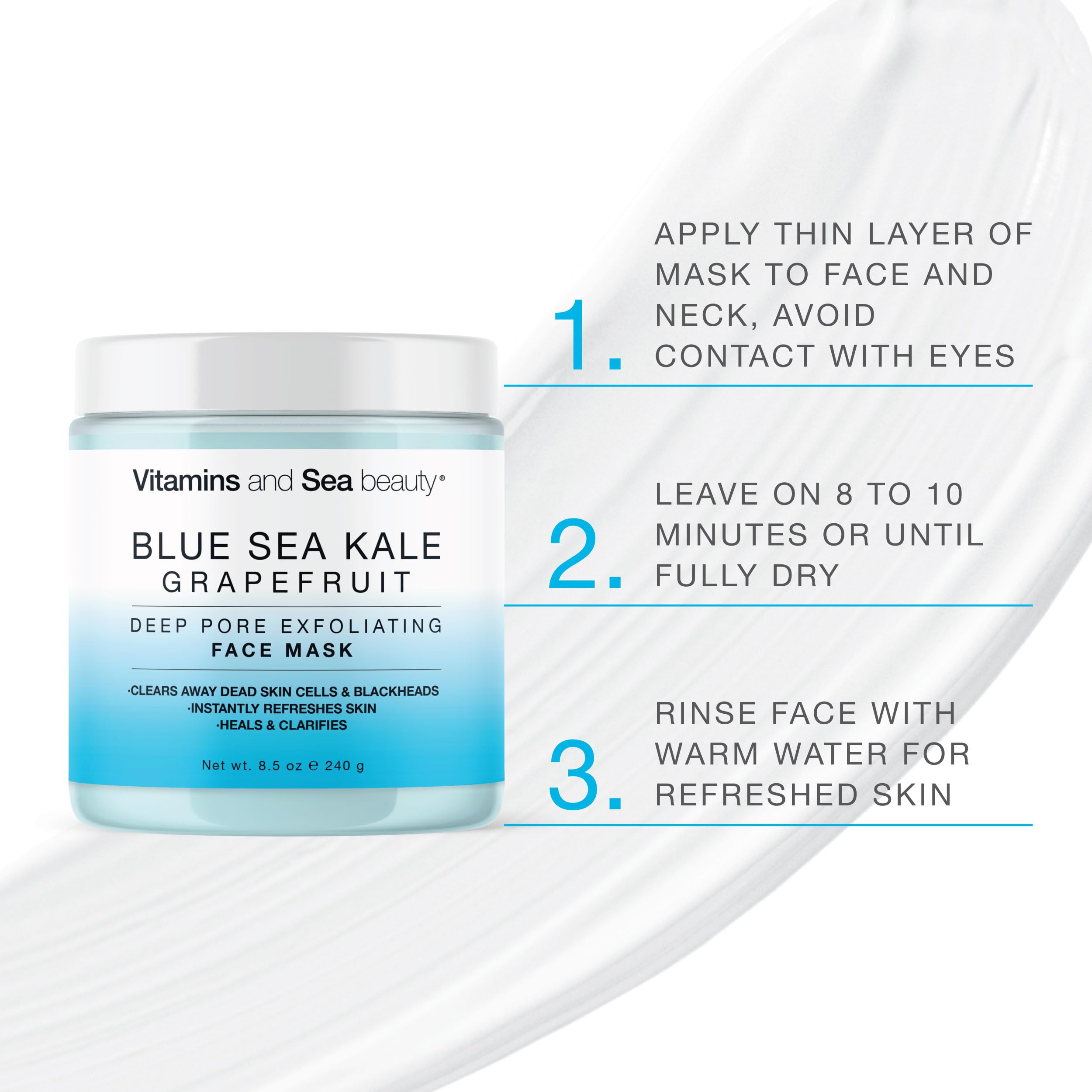 VITAMINS AND SEA BEAUTY – détox marine avec chou bleu des mers pour purifier la peau.