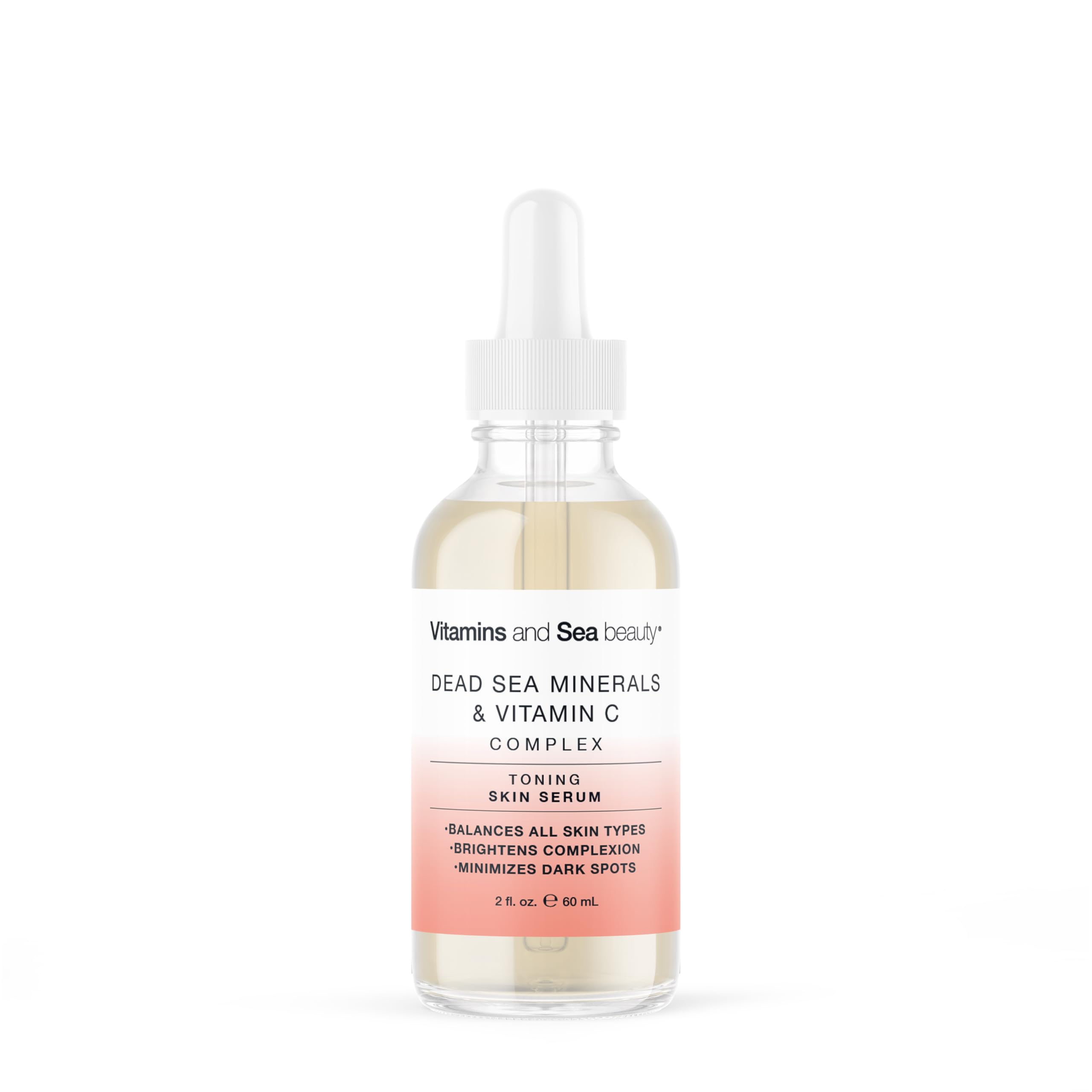 Sérum tonifiant VITAMINS AND SEA BEAUTY avec vitamine C pour teint uniforme et lumineux.