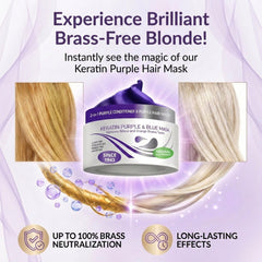 VITAMINS tonifiant-blond-bleu applique sur mèches, apporte une nuance froide et éclatante