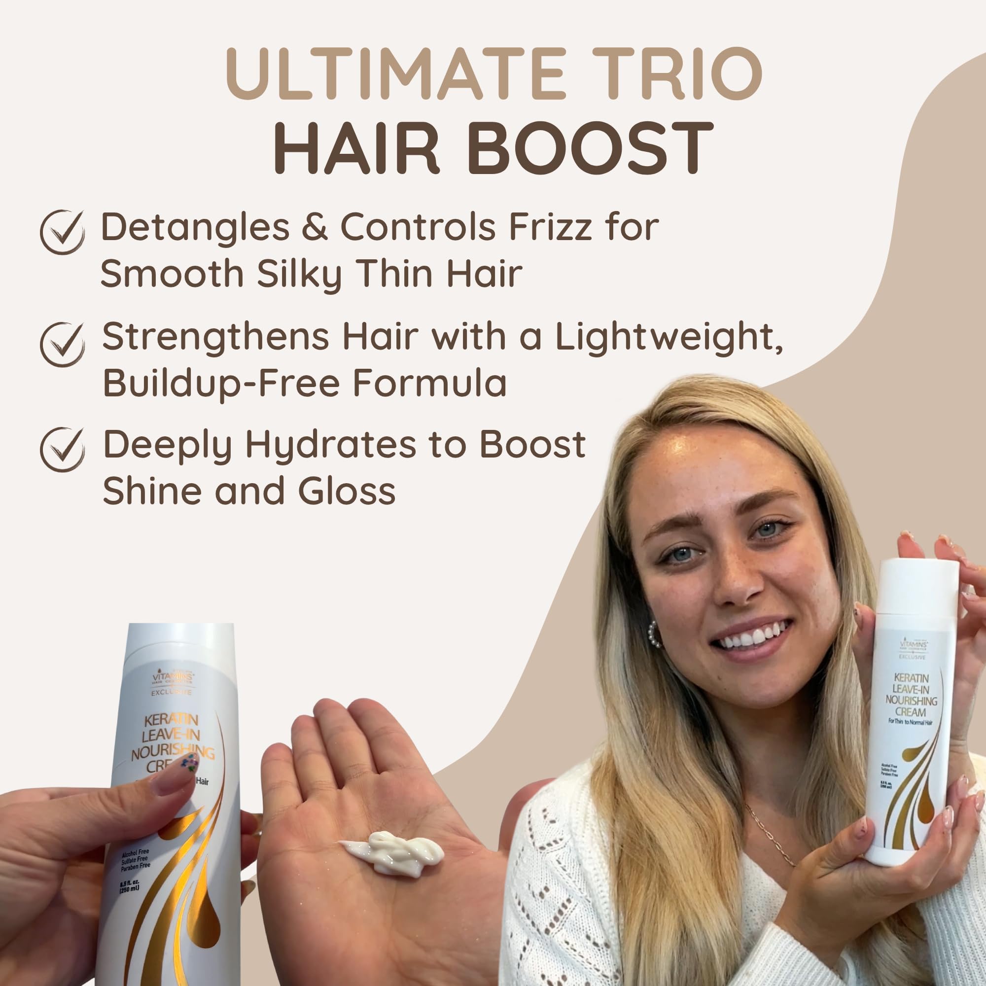 VITAMINS hair cosmetics Controle frisottis et brillance naturelle