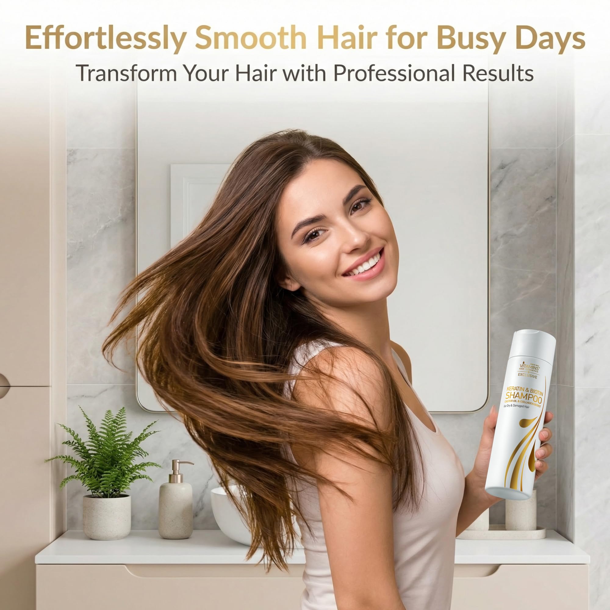 Idéal pour cheveux secs, bouclés, ondulés ou raides.