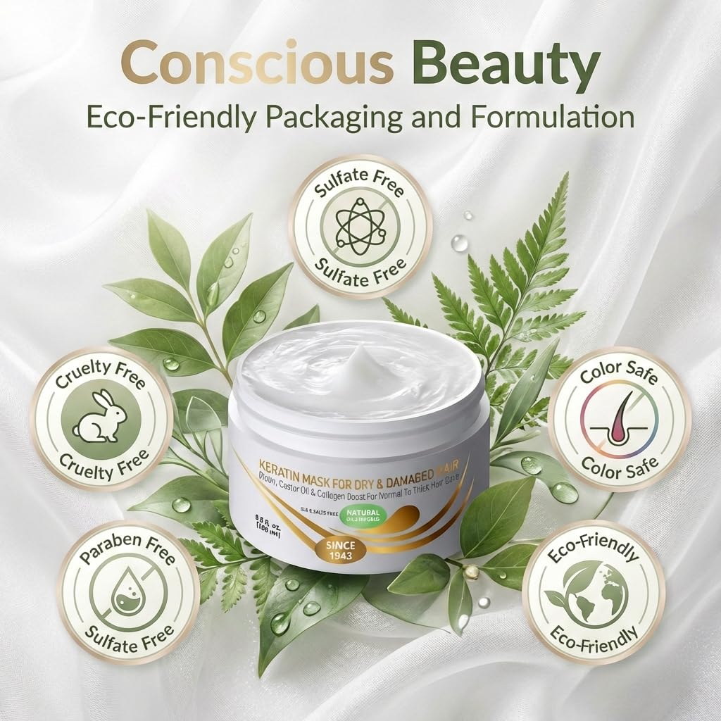 VITAMINS Keratine Masque: protéines Biotine et Collagène pour cheveux forts.