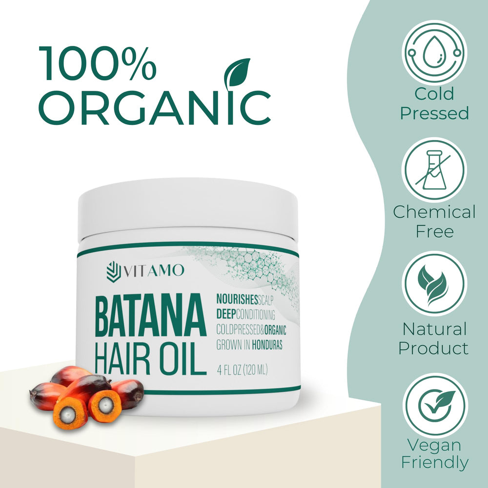 Vitamo Batana huile frizz - réduction des frisottis et brillance.