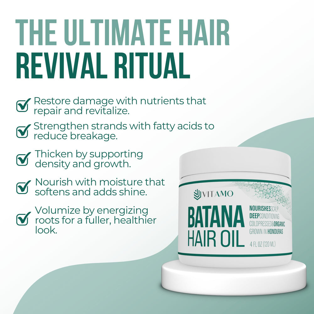 Vitamo Batana huile rituel beauté - intégration facile dans votre routine.