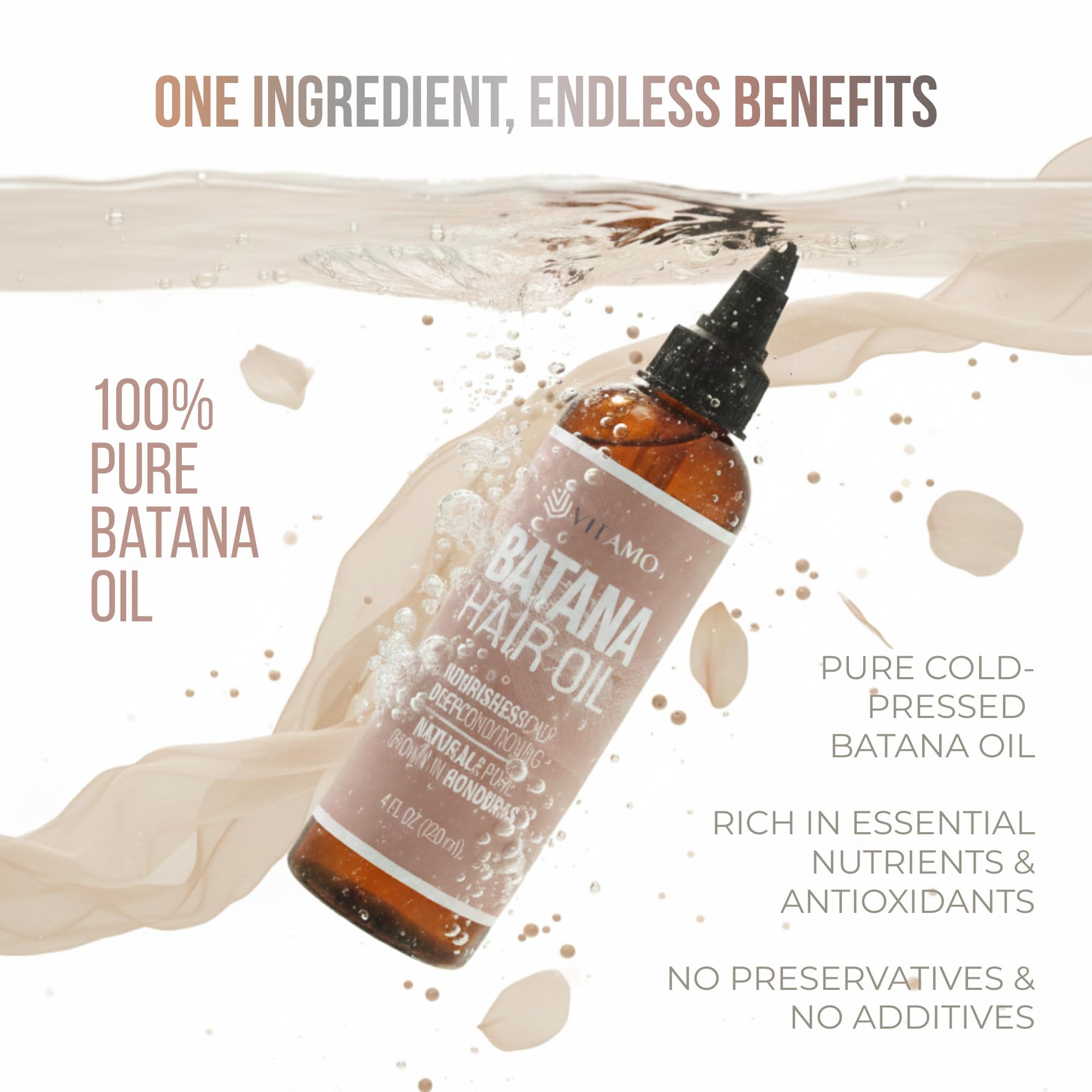 Vitamo Batana huile texture huile naturelle et absorption rapide