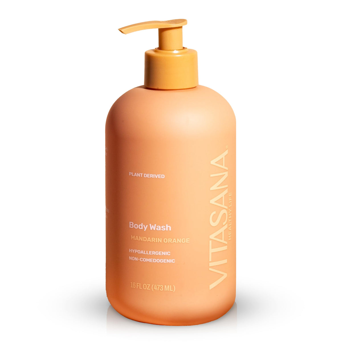 Bouteille Vitasana mandarine pour peau sensible, hydratation douce.