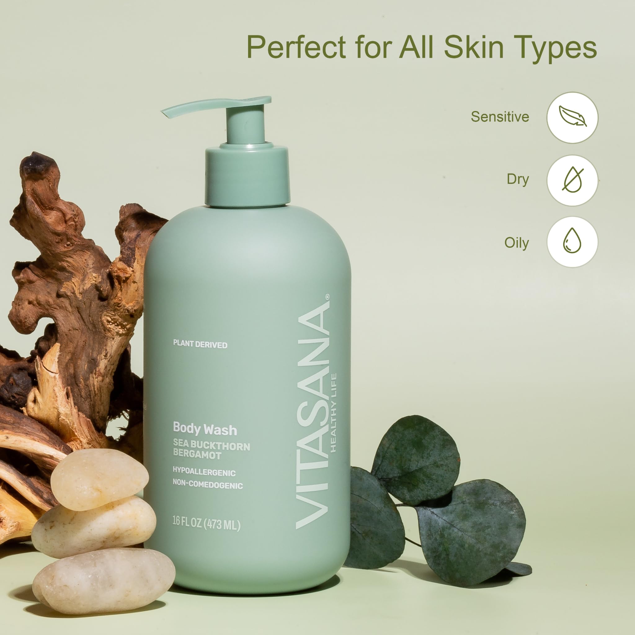 Vitasana: emballage pratique 16oz, facile à utiliser.