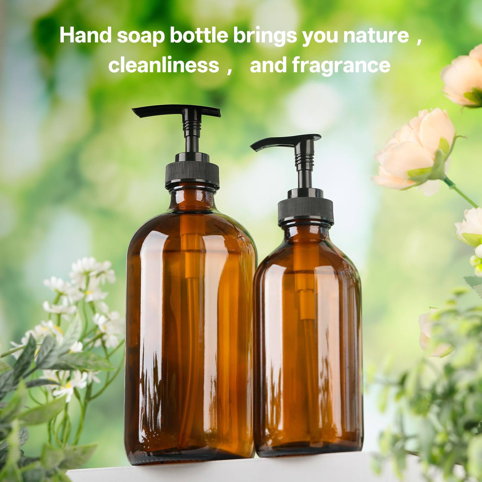 Ensemble-cadeau Vitreaux, distributeurs ambre élégants et prêts à offrir.